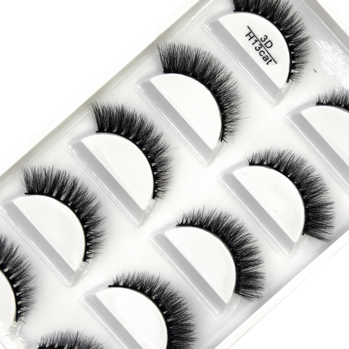 5 Pairs 3D Real Mink False Eyelashes – Soft Natural Look Eyelash Extensions for Makeup & Daily Wear