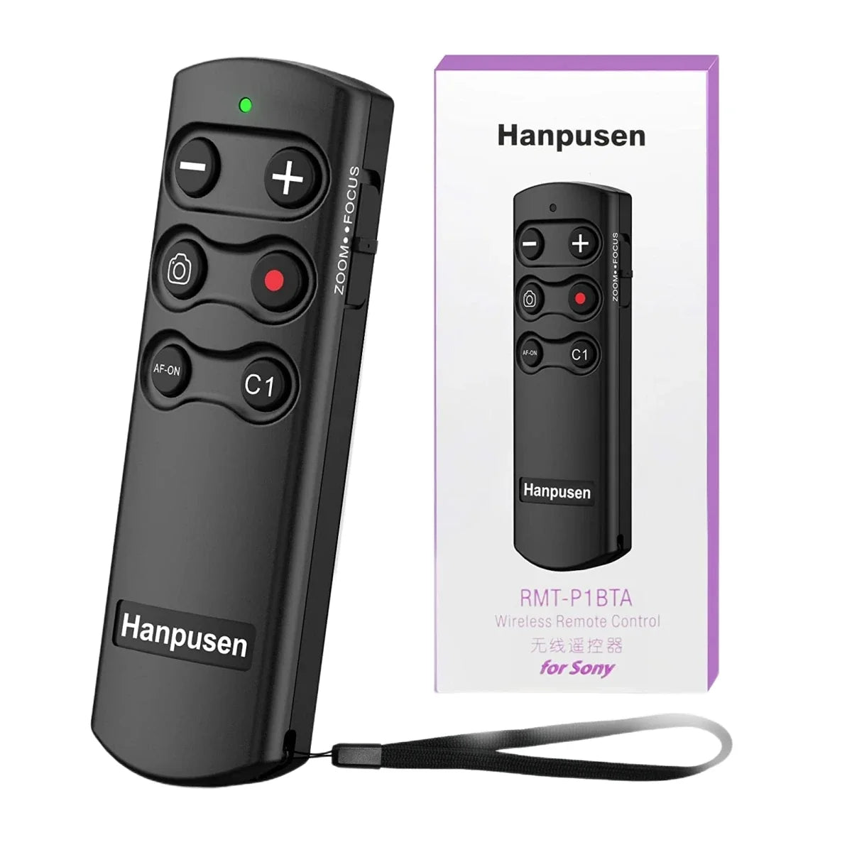 Hanpusen RMT-P1BTA Wireless Camera Remote - Bluetooth Shutter Release for Sony ZV-1F, A7IV, A6700 & More