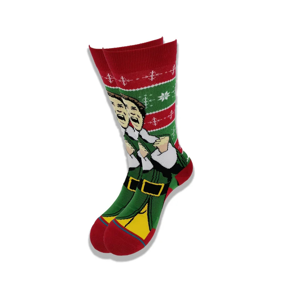 Cartoon Animation Fashion Socks for Men & Women – Autumn Winter Street Style Trendy Casual Combed Cotton Socks