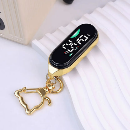 LED Digital Pocket Watch - Waterproof Hanging Carabiner Watch with Luminous Display for Kids & Adults