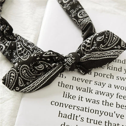 Vintage Boho Suede Headbands for Women – Soft Solid Print Cross Knot Elastic Hairbands & Bandanas for Girls