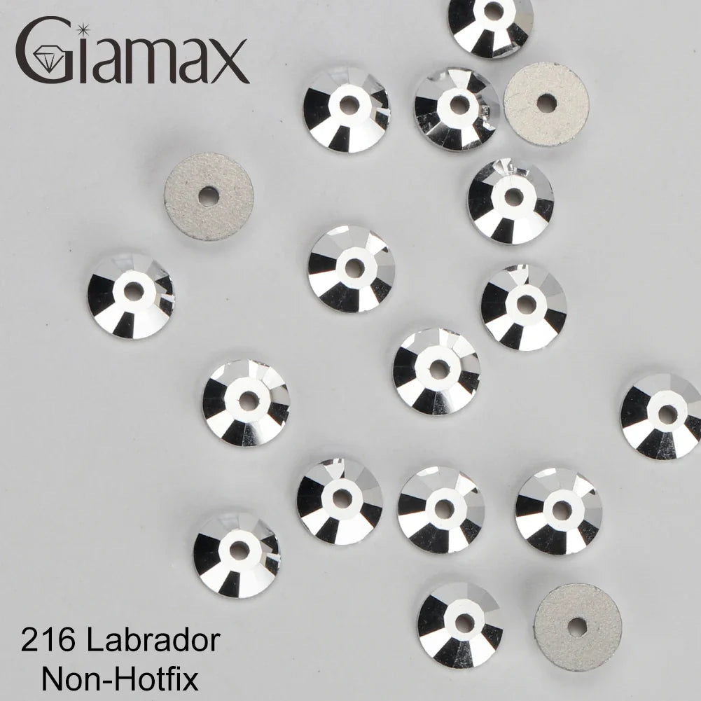 Giamax Purple Velvet Topaz Crystal Rhinestones - Flatback AB Sewing Stones for Garments, Clothes & Bags