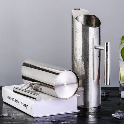 Stainless Steel Coffee Jug - Large 1L/1.5L/2L Water Pitcher with Splash-Proof Design