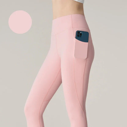 Women's High Waist Seamless Leggings - Naked Feel Push Up Yoga Pants For Fitness, Running & Gym Training