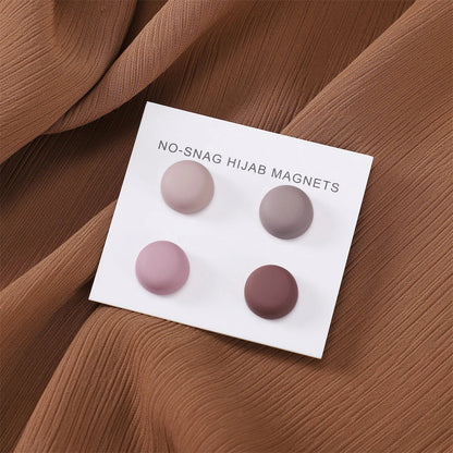 8pcs Hijab Magnetic Pins - Matte Magnet Brooch Buttons for Women Headscarf Shawl Accessories Mixed Colors