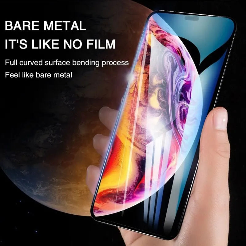 4PCS Full Cover Tempered Glass Screen Protector for iPhone 14 Pro Max, 14 Plus, 15 - Compatible with iPhone 13 Pro Max, 12, 11, 13 Mini
