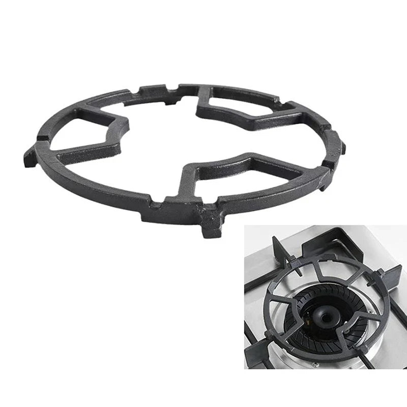 Non-Slip Gas Stove Burner Ring Reducer - Iron Wok Support for Most Cooktops