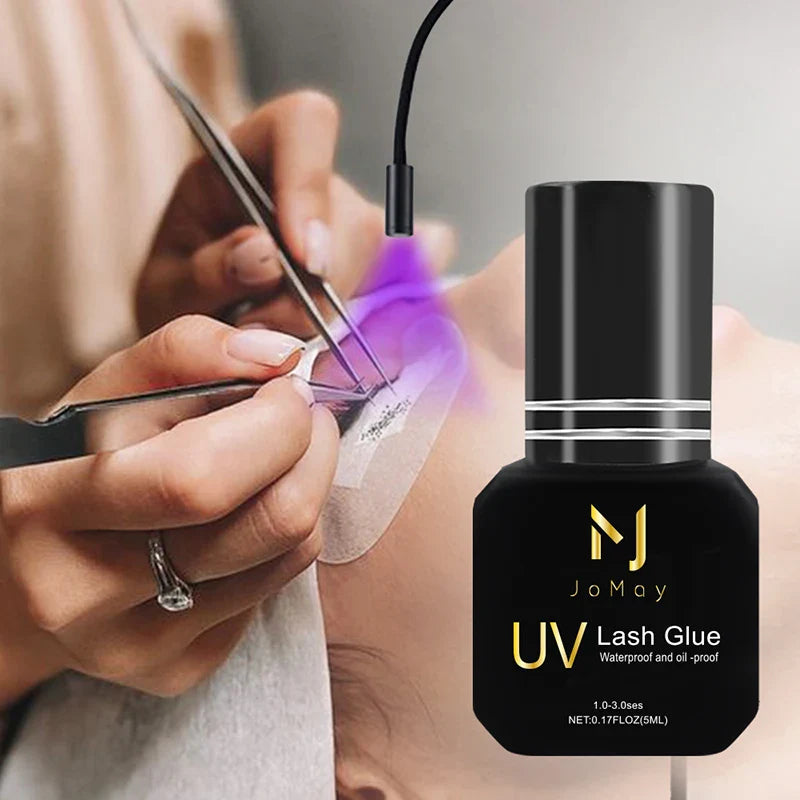JOMAY UV Eyelash Glue 4 Colors – Fast-Dry, Strong, Long-Lasting & Waterproof Adhesive