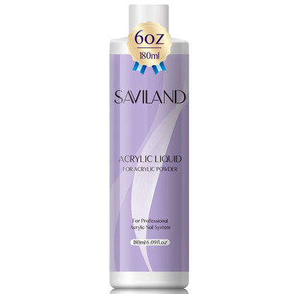 Saviland Acrylic Nail Monomer Liquid 60–500ml – Professional Large Capacity Nail Liquid for DIY Crystal Nail Art Extension System