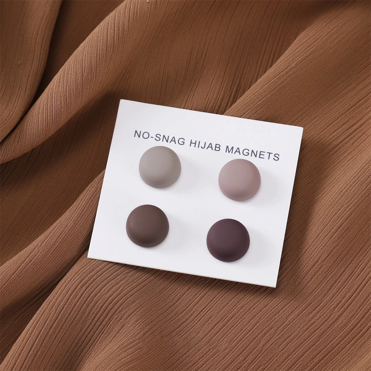 8pcs Hijab Magnetic Pins - Matte Magnet Brooch Buttons for Women Headscarf Shawl Accessories Mixed Colors