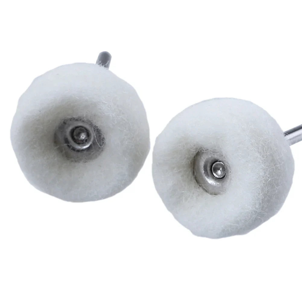 1-10pcs Mini 3mm Felt Polishing Brush – Sanding & Grinding Heads for Dremel Rotary Tool Jade Buffing
