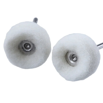 1-10pcs Mini 3mm Felt Polishing Brush – Sanding & Grinding Heads for Dremel Rotary Tool Jade Buffing