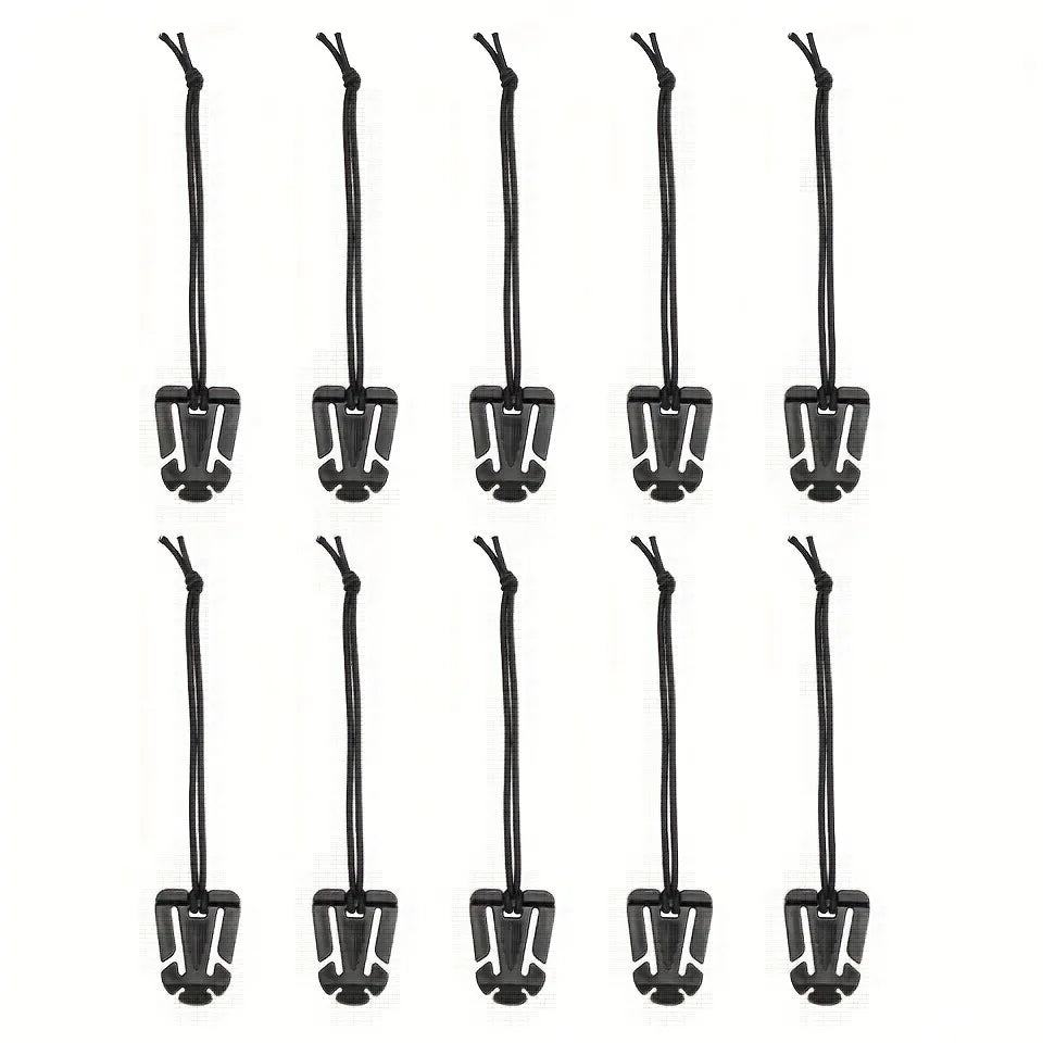 10PCS MOLLE Carabiner Clips - Outdoor Backpack Buckle Hooks EDC Tactical Bag Accessories for Camping Hiking Gear