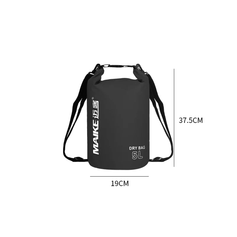 Waterproof Dry Bag Backpack - 5L/10L/15L Outdoor Storage Bag for Swimming, Rafting, Kayaking & Trekking