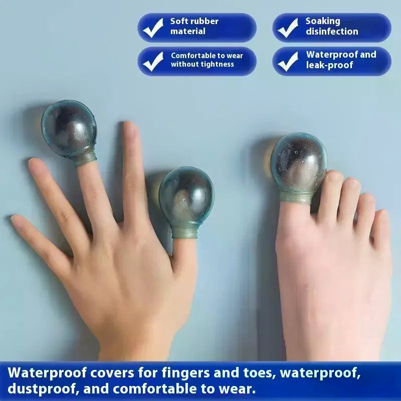 2Pcs Silicone Toe Sleeves - Soft Toe Protectors for Friction Relief, Nail Care and Wound Protection