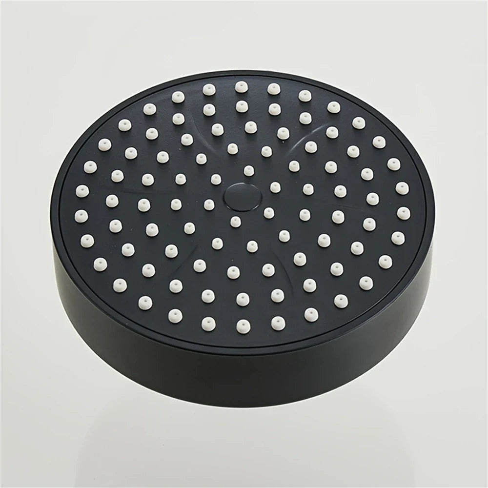 4-Inch Black Bathroom Faucet Replacement Part – Compact Decorative Shower Head Accessory