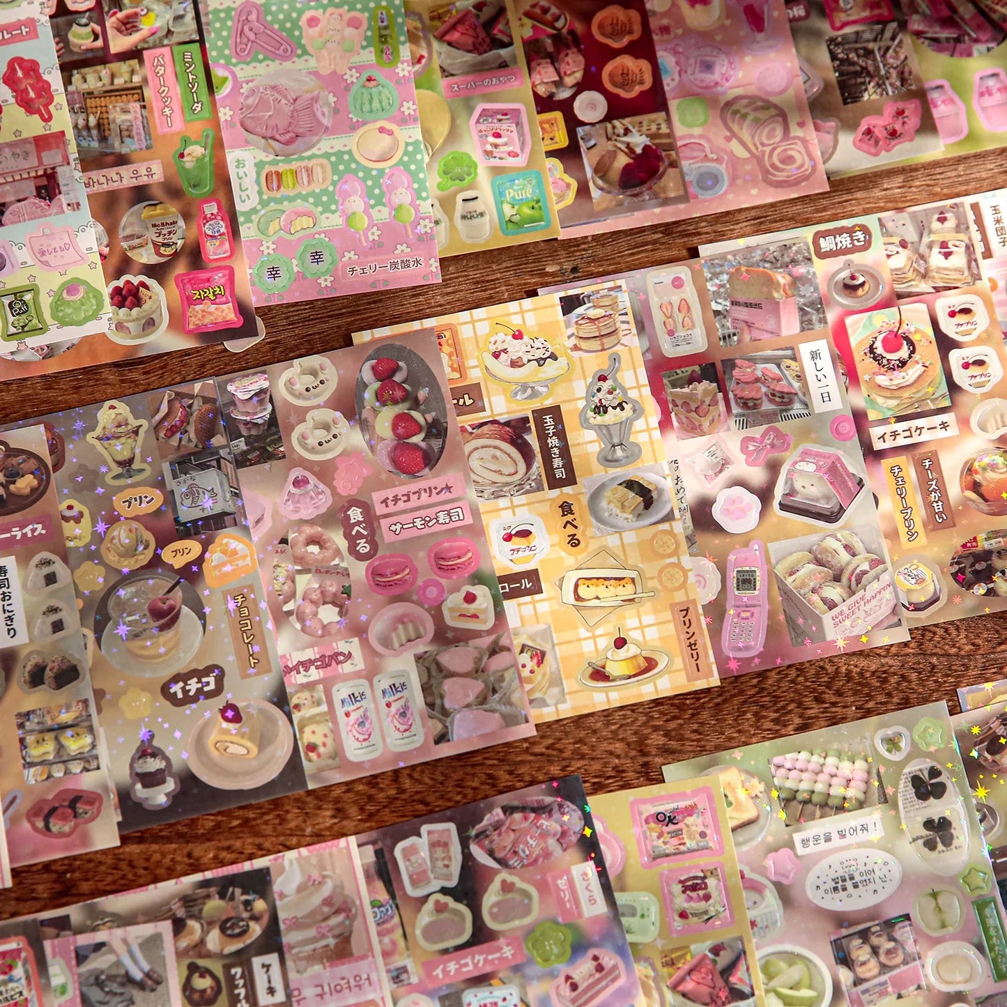 Mr. Paper Vintage Flavors Sticker Book - 30 Sheets Creative DIY Scrapbooking & Album Decoration Collection