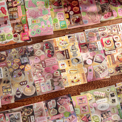 Mr. Paper Vintage Flavors Sticker Book - 30 Sheets Creative DIY Scrapbooking & Album Decoration Collection