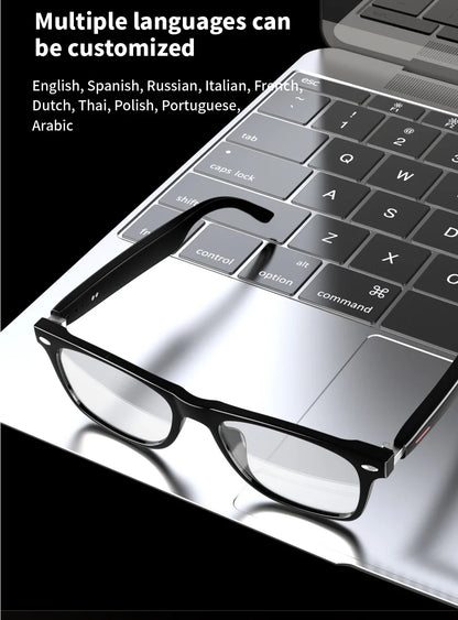 SENBONO E13 Smart Glasses – Blue Light Filtering Polarized Lenses with Audio, Built-in Mic, Speakers, Touch & Voice Assistant