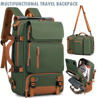 Lightweight Convertible Laptop Backpack - Large Capacity Travel, School & Business Bag