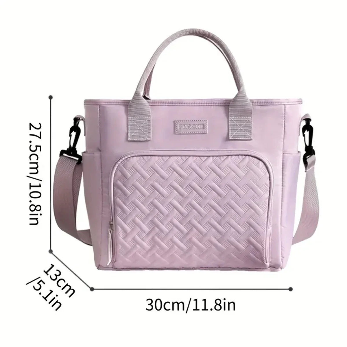 Large Insulated Lunch Bag Cooler – Durable Polyester Lunch Box with Shoulder Strap for Work, School & Picnics