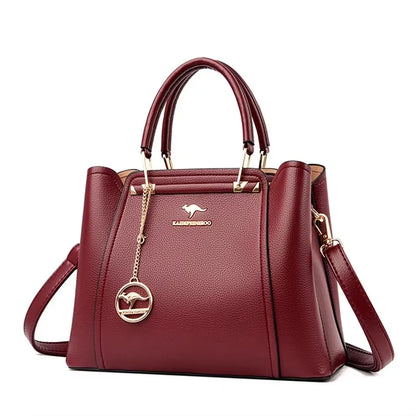 Luxury Women’s Leather Handbag – Large Capacity Shoulder & Crossbody Designer Bag