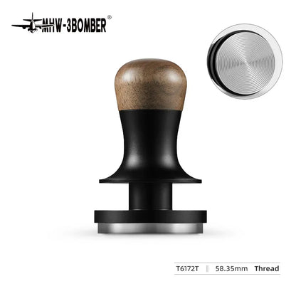 MHW-3BOMBER 30lb Calibrated Coffee Tamper – 51mm/53mm/58mm Flat Espresso Tamper with Spring-Loaded Pressure for Baristas