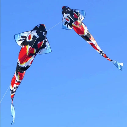 Koi Fish Nylon Kite - Single Line Wind Kite for Kids and Adults