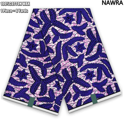 2026 African Real Wax Print Fabric - 100% Cotton Ghana Style Soft Ankara Pagne