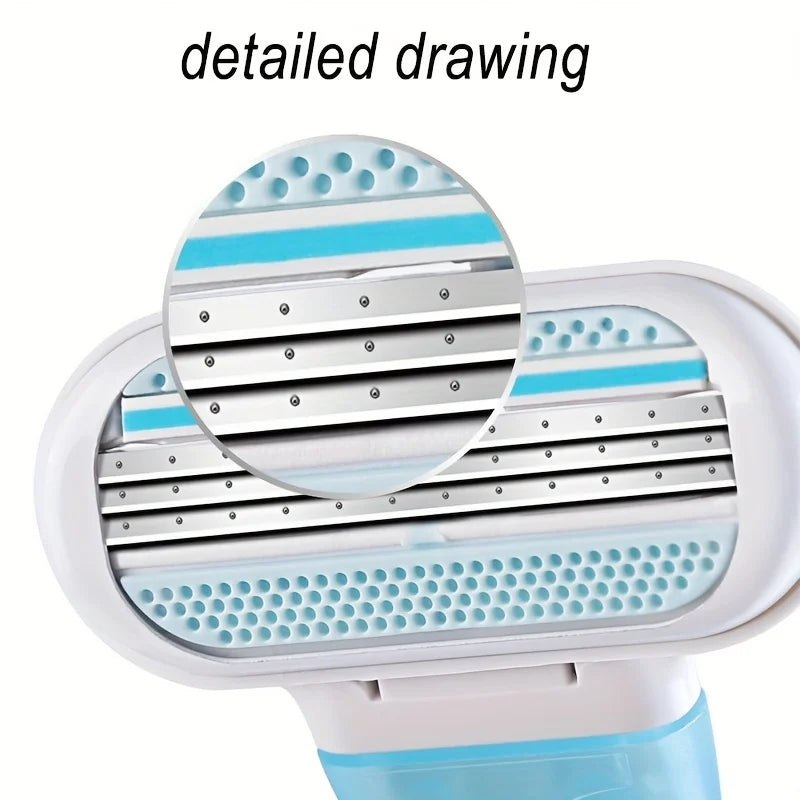 Women’s 3-Layer Manual Razor – Replaceable Head Shaver for Armpit, Leg & Bikini Hair Removal