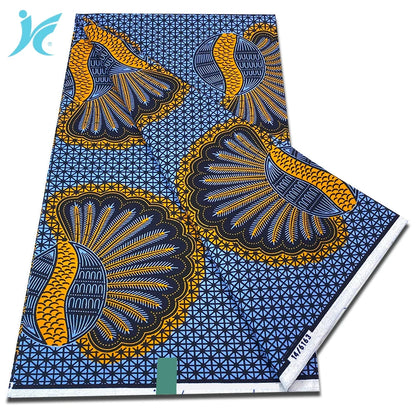 2026 African Real Wax Fabric - 100% Cotton Nigerian Ankara Dutch Batik Sewing Cloth