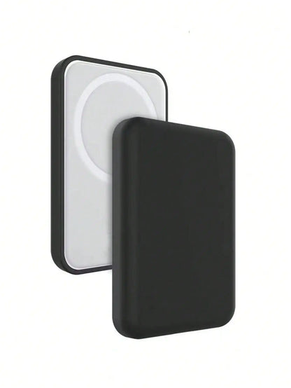 Black TPU Charging Case - Protective Cover for Apple MagSafe Wireless Power Bank