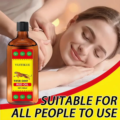 Tiger Red Oil 100ml - Muscle & Joint Massage Oil for Sports, Daily Use & Relaxation