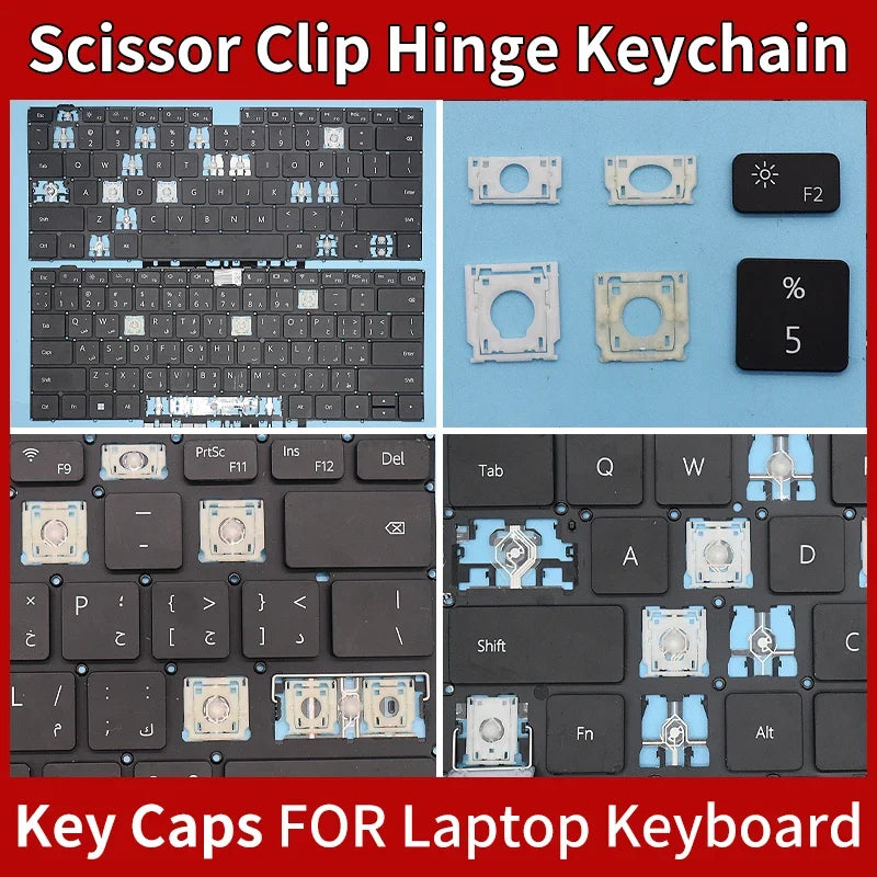 Huawei MateBook & Honor MagicBook Replacement Keyboard Keycaps - RU/US Layout Key Cap for D14, D15, X Pro & More