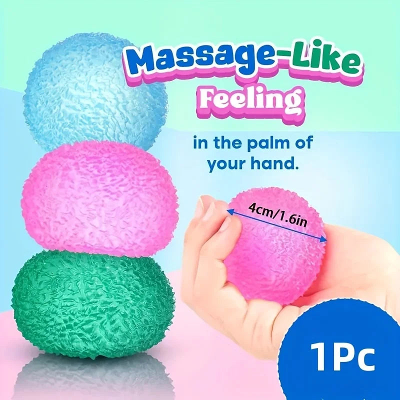 Squishy Multicolor Ice Ball Fidget Toy – Soft Pinch Pop Stress Relief for Kids & Adults, Fun Sensory Toy, Halloween & Christmas Gift