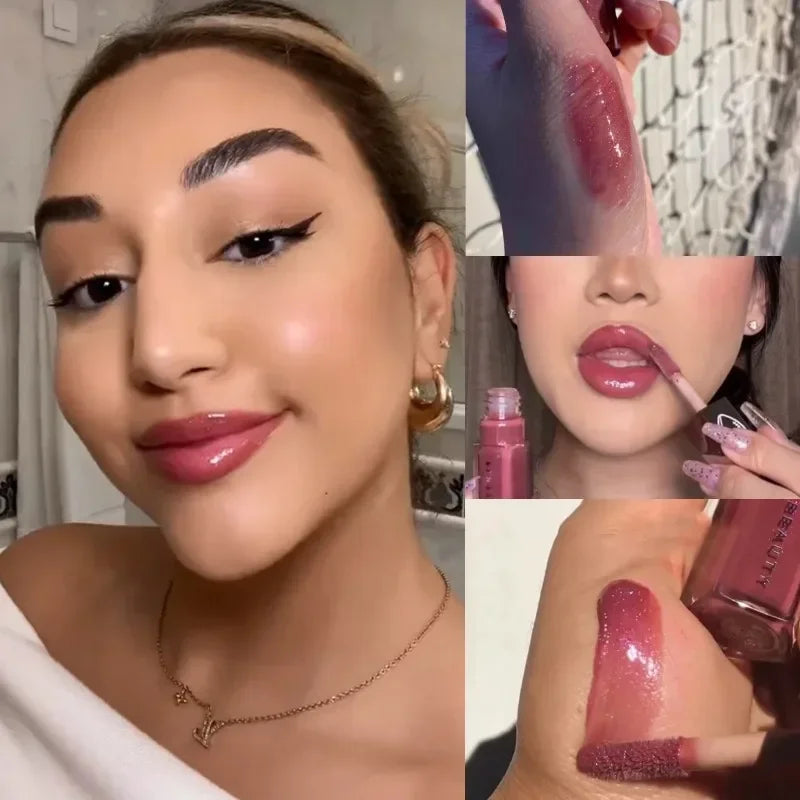 Fenty Beauty Lip Glaze – Moisturizing Glitter Lip Plumper Liquid Lipstick for Women & Beginners