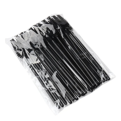 25pcs Eyelash Extension Brush Set - Mascara Wands, Micro Applicators & Spoolie Makeup Tools