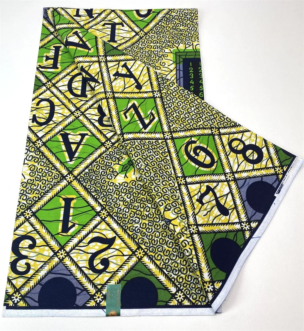 Latest Style Ankara Wax Print Fabric - 100% Cotton High Quality Soft African Real Wax Material