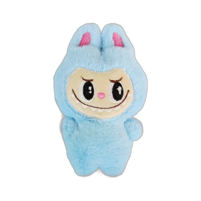 5pcs Labubu Plush Toy Set – Kawaii White Stuffed Plushies, Keychain & Pillow Accessories for Kids