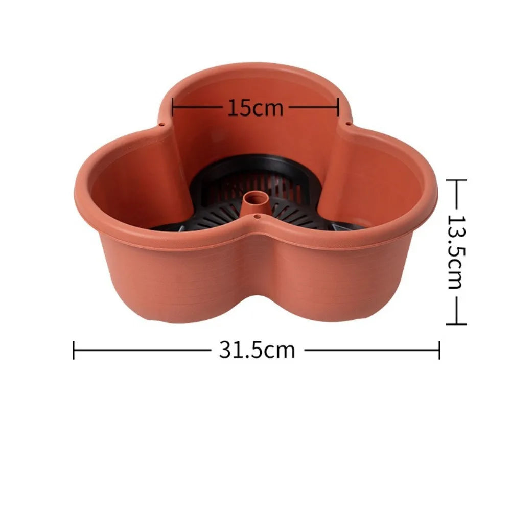 Vertical Stackable Garden Planter Tower - Multi-Layer Flower Pot with Rolling Casters