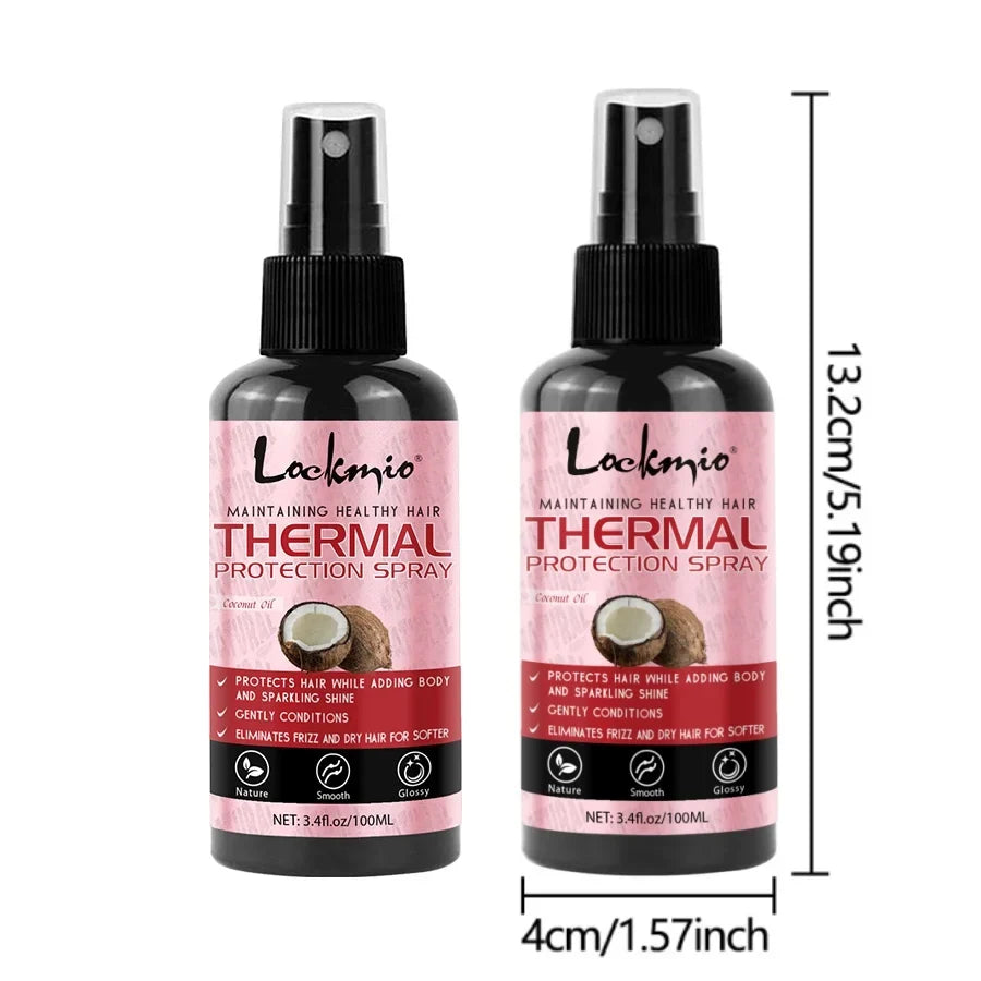 Thermal Hair Protection Spray - Heat Protector Serum for UV Damage Defense, Moisturizing & Nourishing Hair Care