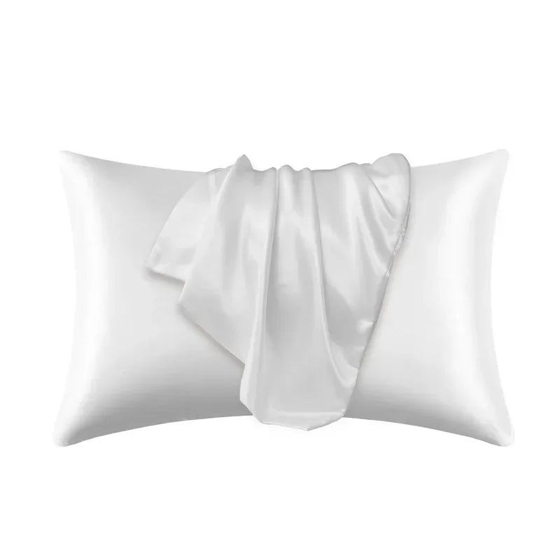 Natural Mulberry Silk Pillowcase - Luxury Soft Bedding Cover for Hair & Skin Protection Customized Sizes