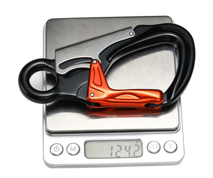 7075 Aviation Aluminum 35KN Safety Lock Carabiner - Heavy Duty Auto-Locking Climbing & Outdoor Gear Clip