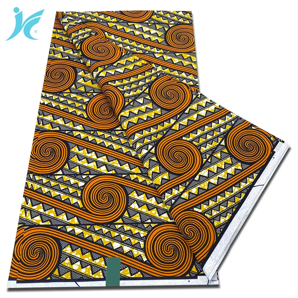 2026 African Real Wax Fabric - 100% Cotton Nigerian Ankara Dutch Batik Sewing Cloth