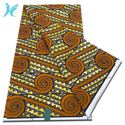 2026 African Real Wax Fabric - 100% Cotton Nigerian Ankara Dutch Batik Sewing Cloth