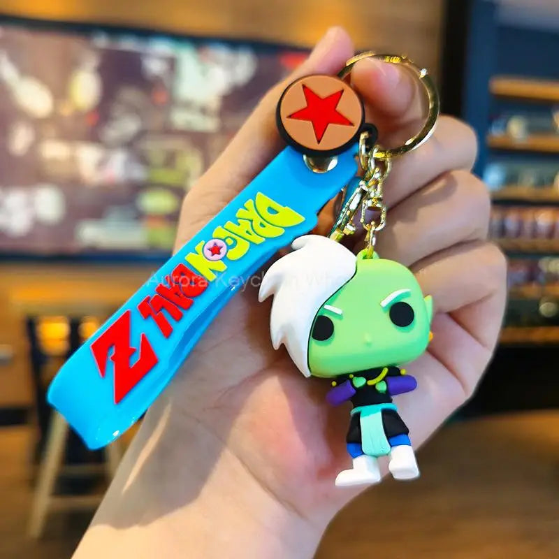 Kawaii Dragon Ball Z Keychain – Super Saiyan Goku, Bulma, Broly, Piccolo & Majin Buu Car Pendant Toy Gift