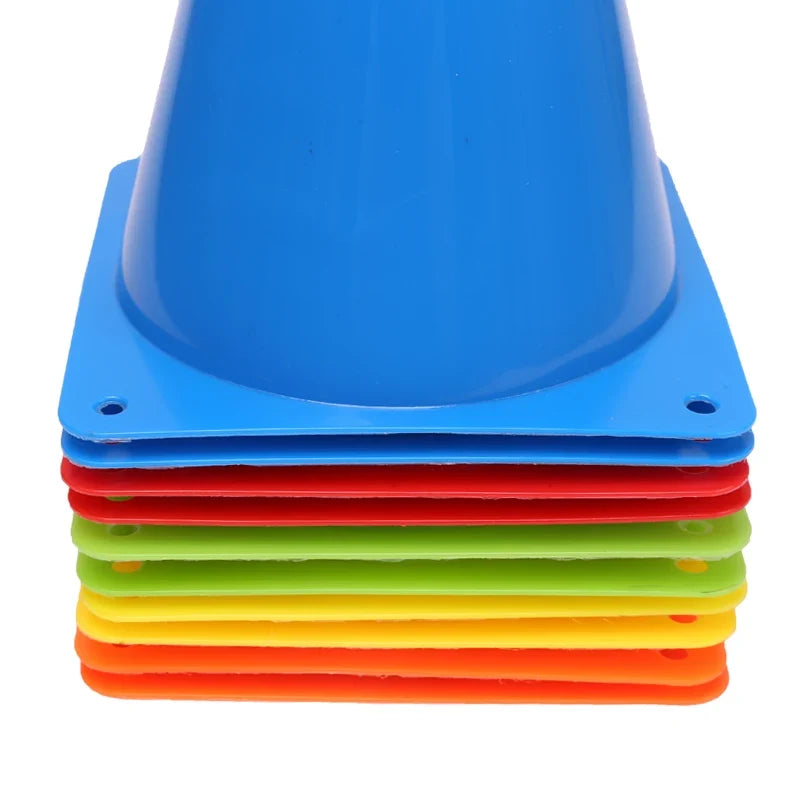 25PCS Colorful Marker Cones - Soccer Football Agility Training Equipment for Sports Practice & Games