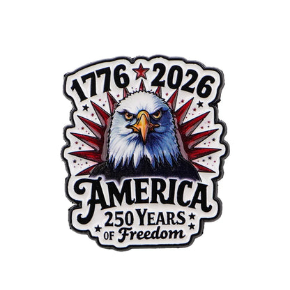 250th Anniversary Eagle Enamel Pin - Patriotic USA Lapel Badge Brooch for Backpacks, Clothing, and Gifts