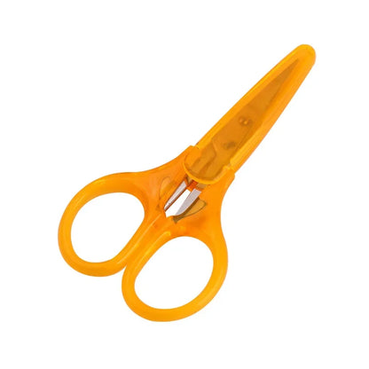 Compact Precision Craft Scissors - Sharp Stainless Steel Blades with Protective Cap for Travel, Stationery & DIY Projects