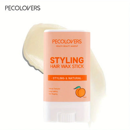 Hair Wax Stick for Flyaways & Frizz – Fruit Flavor, Portable Styling Pomade Stick